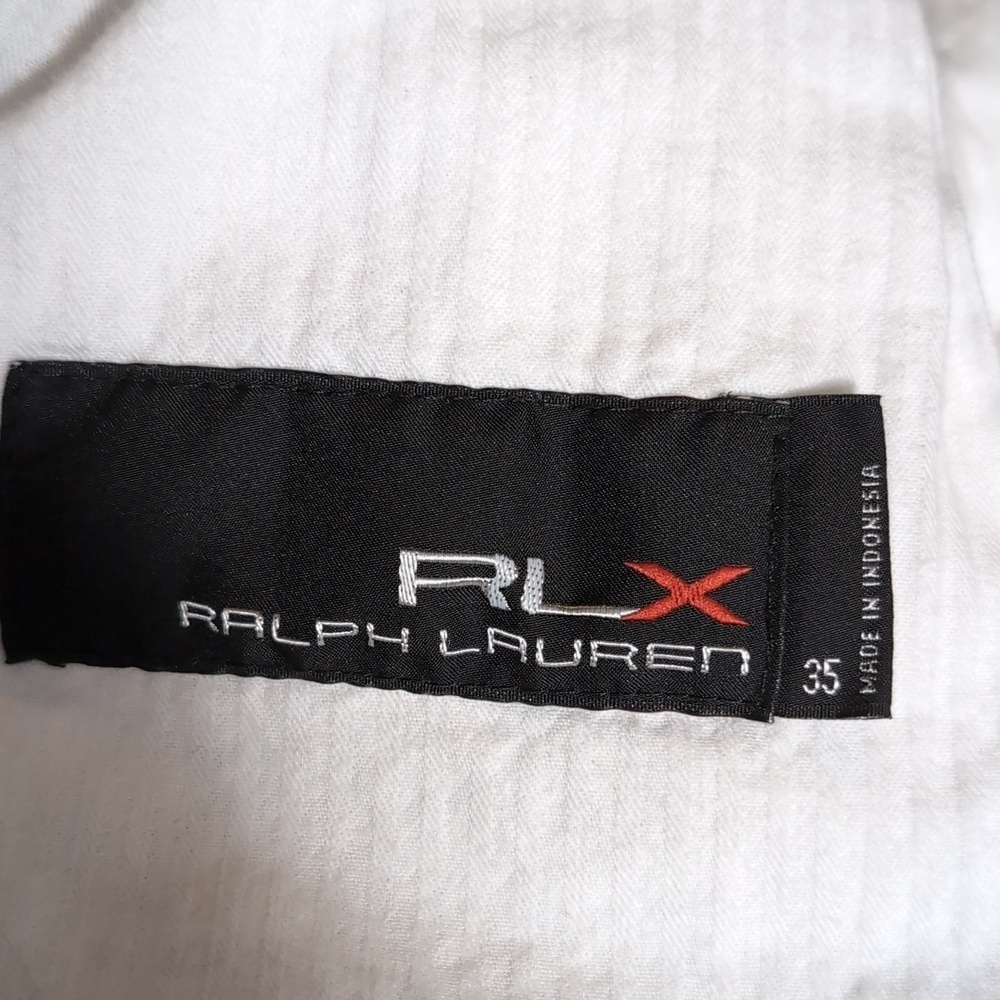 RLX Ralph Lauren Fishing Lure Print Golf Shorts Size 35x10" In Green - Picture 4 of 11